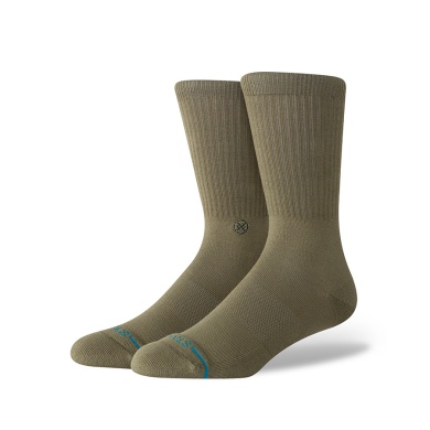Stance Daily Sock Crew Icon (reinforced heel and toe area) green - 1 pair